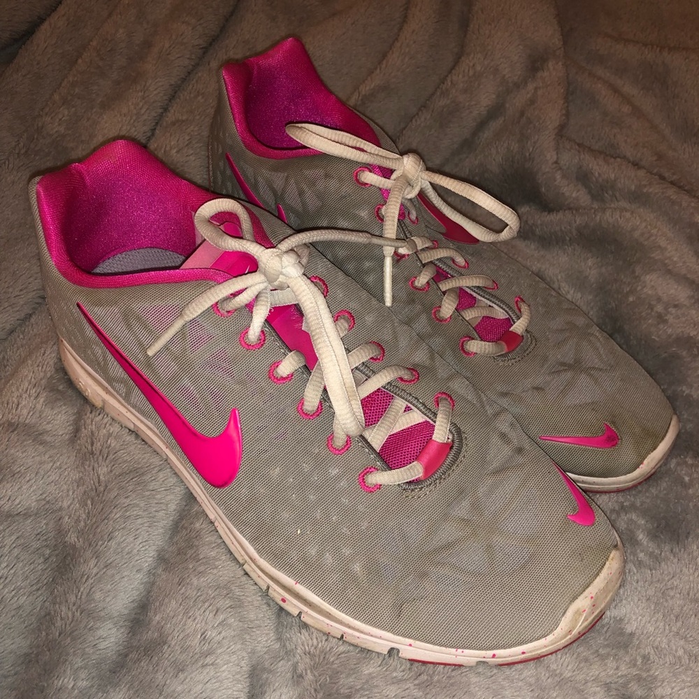 Basically brand new pink and grey Nike’s